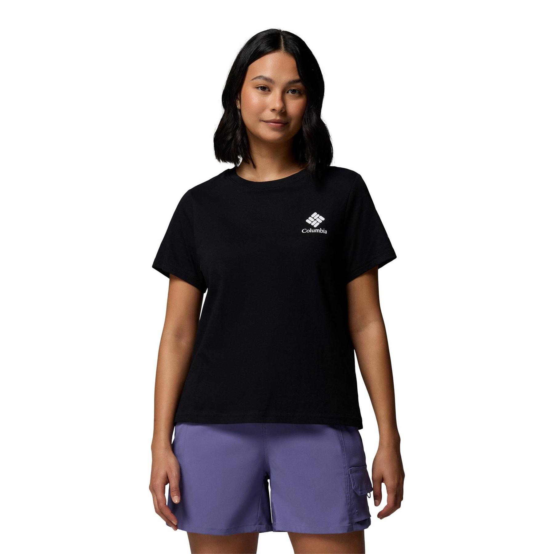 (コロンビア) Columbia レディース ロゴ スポーツ 半袖 Tシャツ アクティブトップ トレーニングシャツ 【海外通販】
