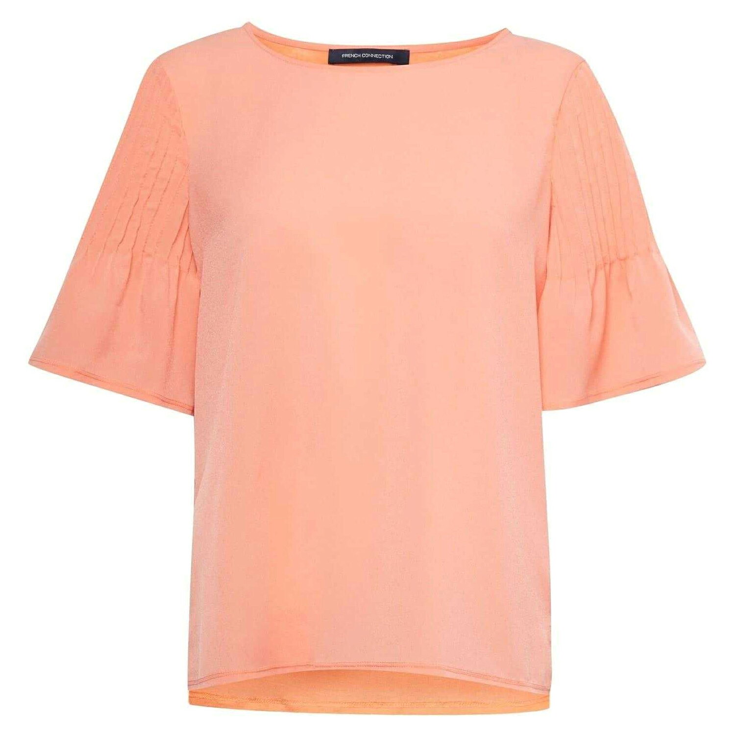 (フレンチ・コネクション) French Connection レディース クレープ 半袖 Tシャツ トップス 【海外通販】