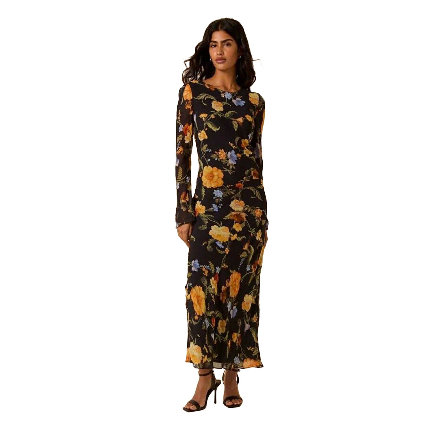(Nobody's Child) Women's Clarissa Floral Midi Dress [International Shipping Available]
