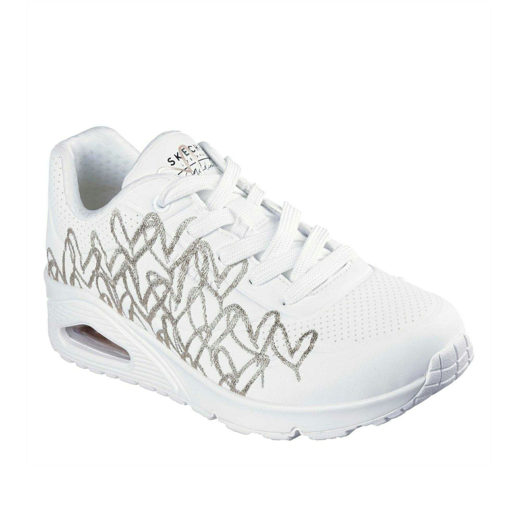 (スケッチャーズ) Skechers レディース Goldcrown スニーカー グリッター ハート 婦人靴 カジュアル シューズ 【海外通販】