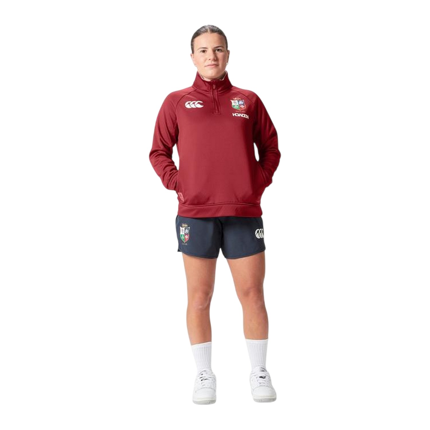 (カンタベリー) Canterbury レディース 2025 British & Irish Lions フリース ジップネック ラグビーシャツ プルオーバー トップス 【海外通販】