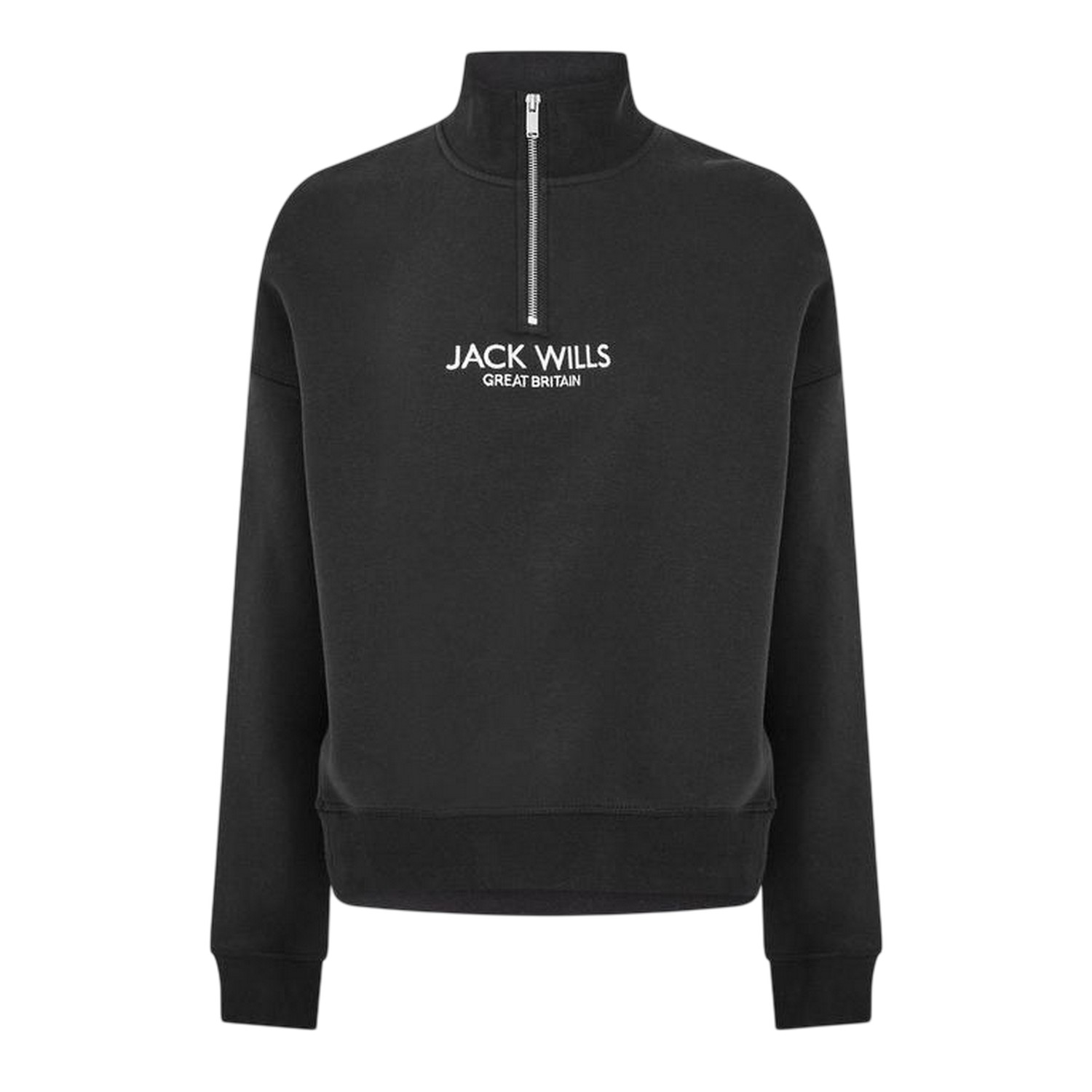 (ジャック・ウィルス) Jack Wills レディース Honeylane ジップネック 長袖 スウェットシャツ トレーナー 
