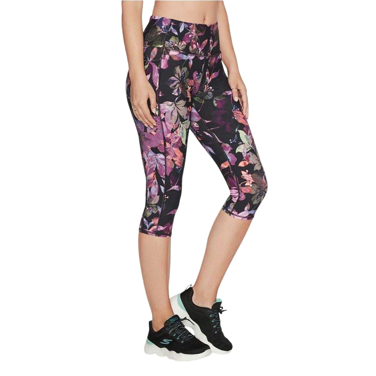 (スケッチャーズ) Skechers レディース Go Flex 花柄 スポーツ トレーニング アクティブレギンス タイツ 【海外通販】