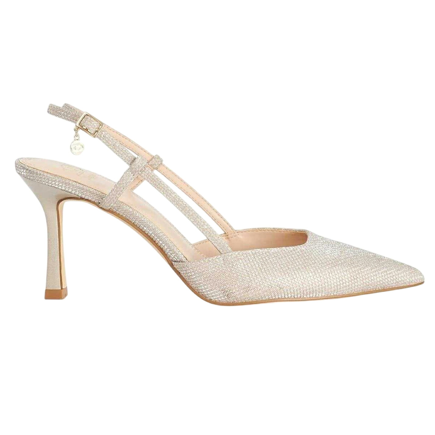 (デューンロンドン) Dune London レディース Composure パンプス メタリック バックストラップ スティレットヒール 婦人靴 ヒール シューズ 