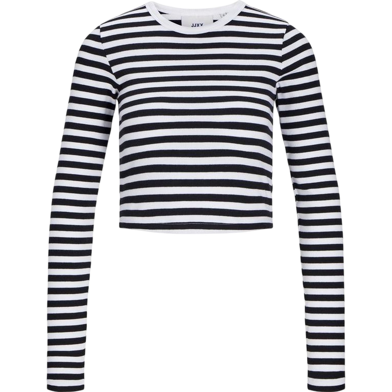 (ジェイジェイダブルエックス) JJXX レディース Feline ストライプ クロップド丈 長袖Tシャツ カットソー クロップトップ 【海外通販】