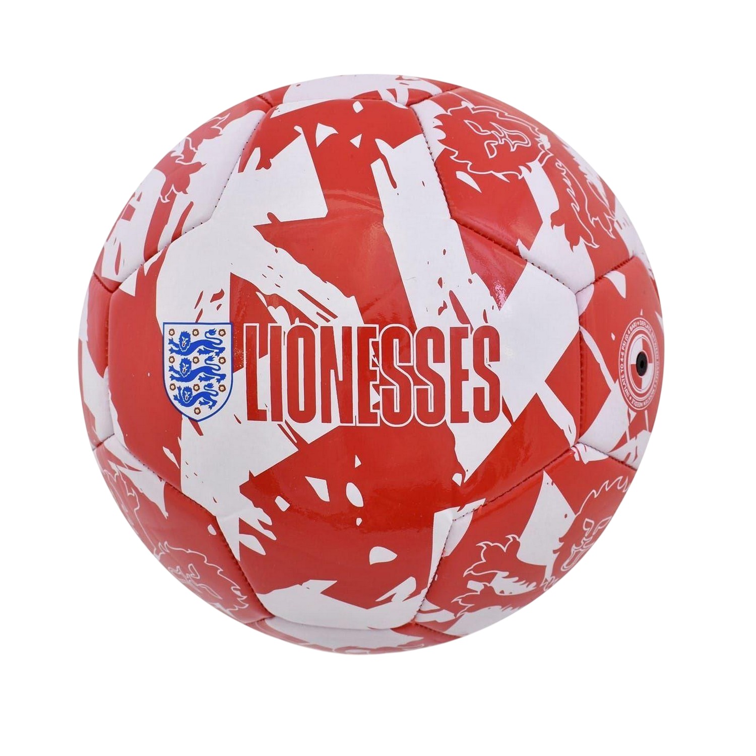 サッカーイングランド女子代表 England Lionesses オフィシャル商品 グラフィックプリント サッカーボール ボール 【海外通販】
