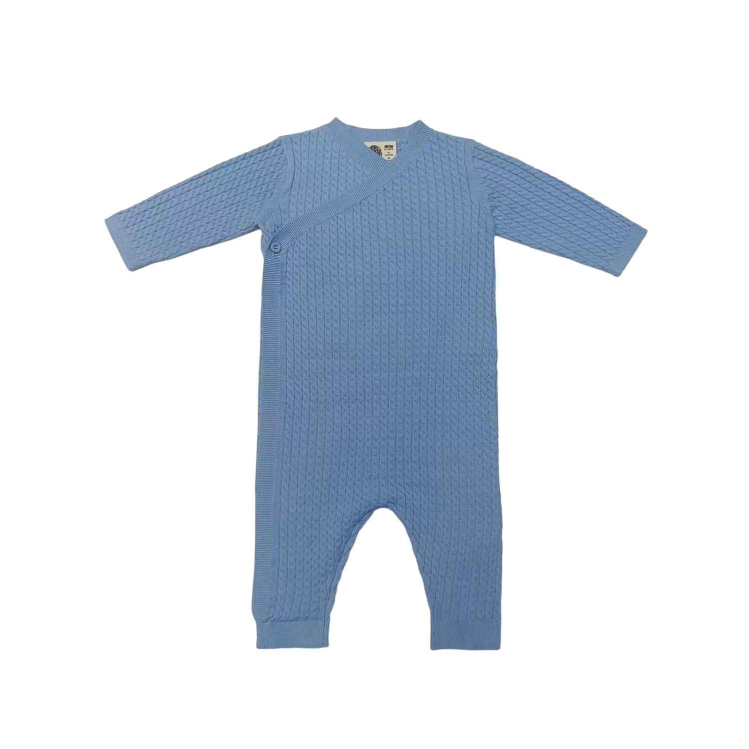(プリティー・グリーン) Pretty Green ベビー・赤ちゃん用 ケーブルニット 長袖 スリープスーツ つなぎ パジャマ 【海外通販】