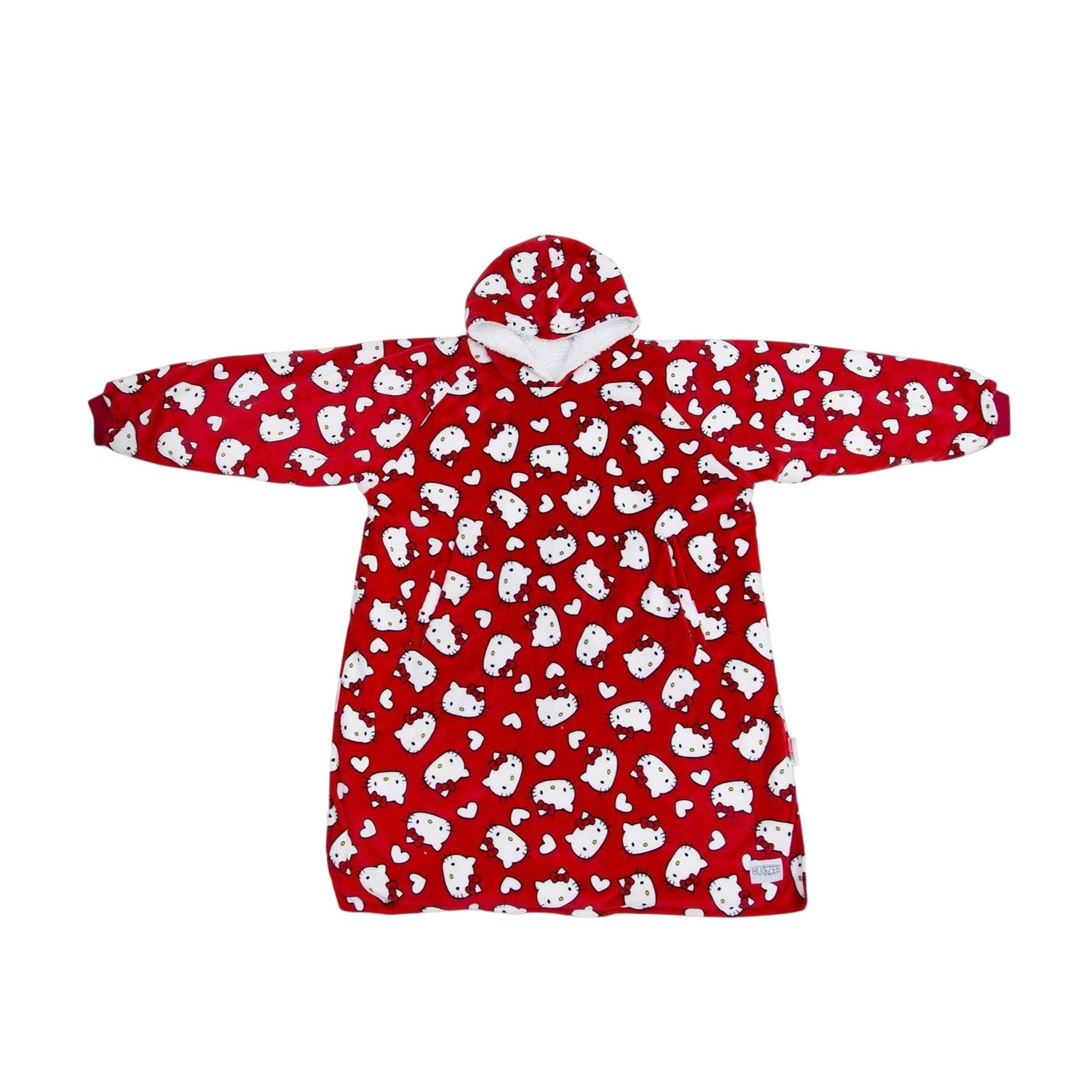(ハローキティ) Hello Kitty オフィシャル商品 キッズ・子供用 フードつき 着る毛布 パーカー フリースブランケット 【海外通販】