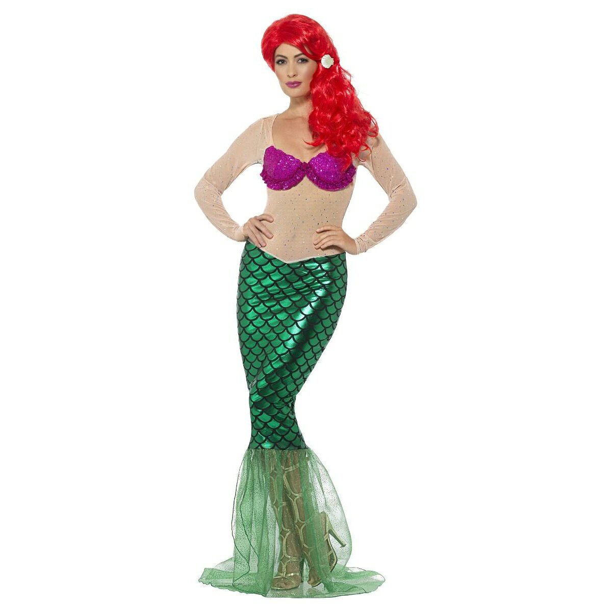 (スミッフィーズ) Smiffys ハロウィン コスプレ・仮装用 レディース マーメイド 人魚 コスチュームセット
