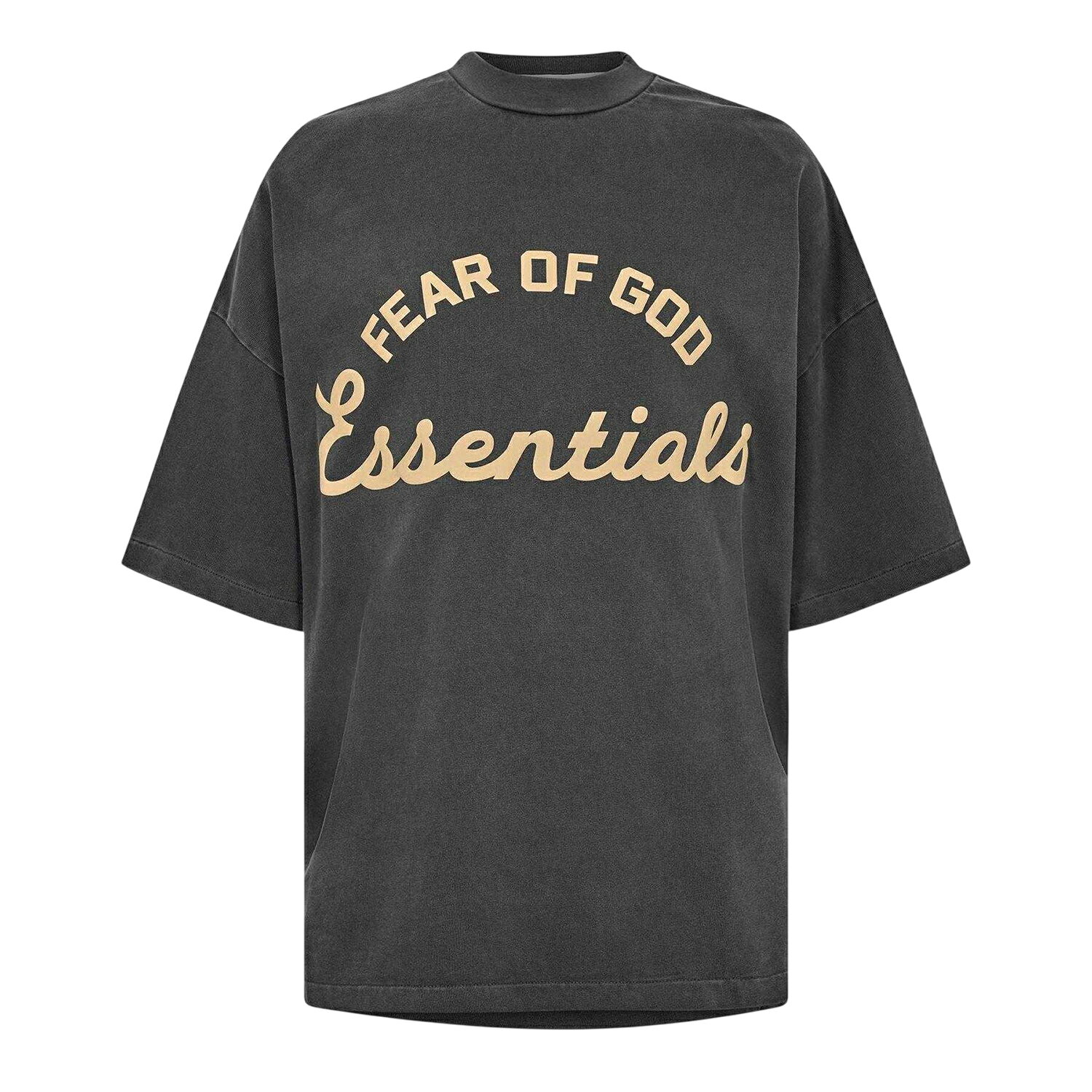 (フィアオブゴッド エッセンシャルズ) Fear of God ESSENTIALS メンズ Arched ロゴ 半袖 オーバーサイズTシャツ ビッグシルエットTシャツ 【海外通販】