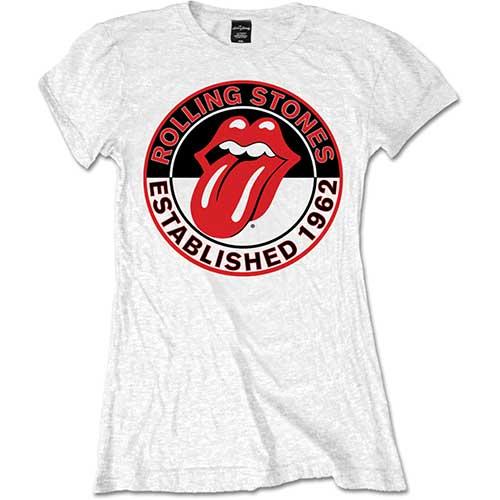(ローリング・ストーンズ) The Rolling Stones オフィシャル商品 レディース Established 1962 Tシャツ 半袖 トップス 【海外通販】
