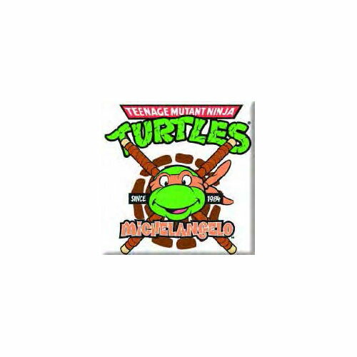 (ティーンエイジ・ミュータント・ニンジャ・タートルズ) Teenage Mutant Ninja Turtles オフィシャル商品 ミケランジェロ フリッジマグネット 冷蔵庫 磁石 セット (1ピース) 【海外通販】