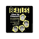 (ビートルズ) The Beatles オフィシャル商品 1962 Live In Concert コースター コルク コップ敷 (1枚) 【海外通販】