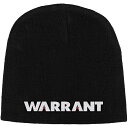 (ウォレント) Warrant オフィシャル商品 ユニセックス ロゴ ニット帽 ビーニー キャップ 【海外通販】