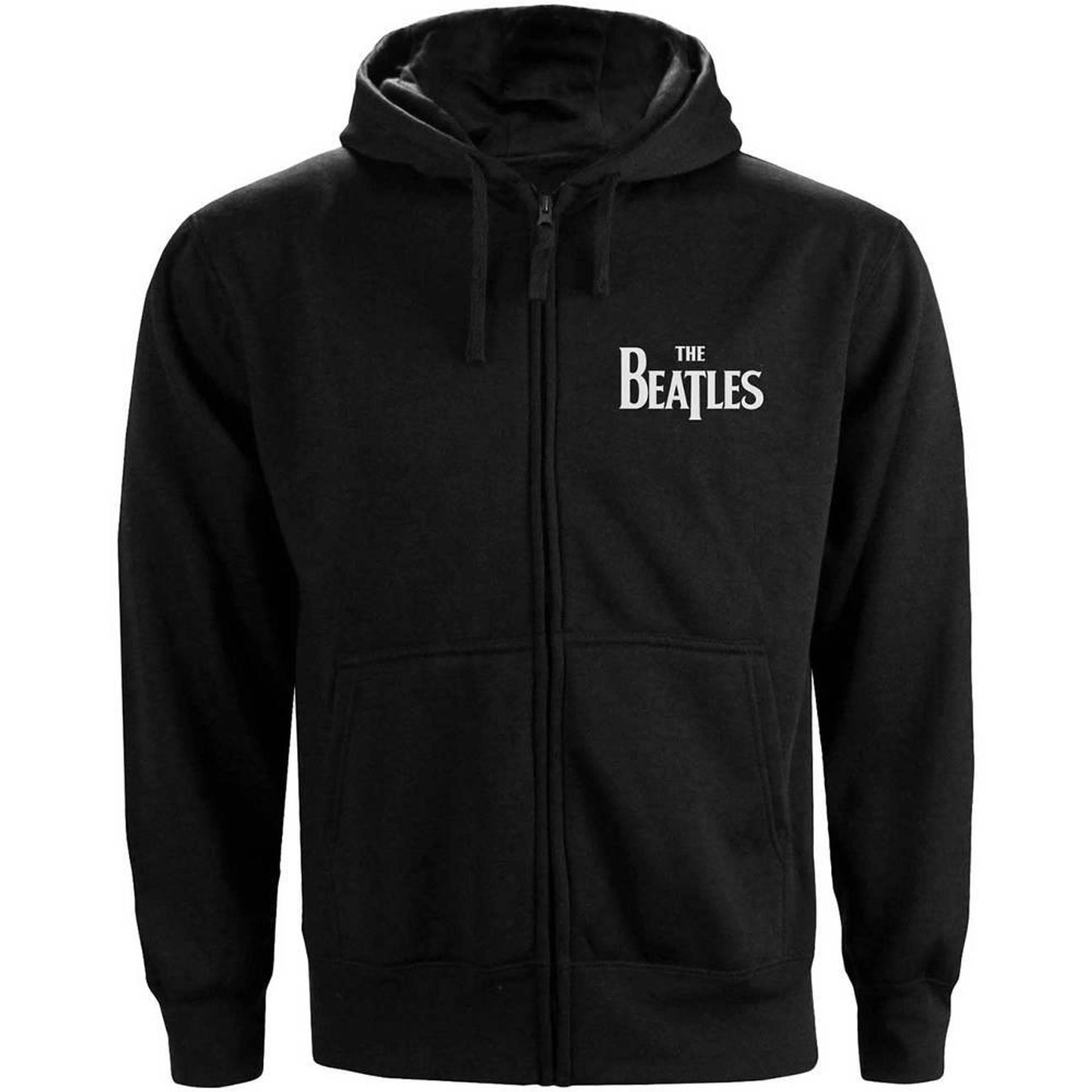 (ビートルズ) The Beatles オフィシャル商品 ユニセックス Drop T ロゴ パーカー フルジップ フード付き トレーナー 【海外通販】
