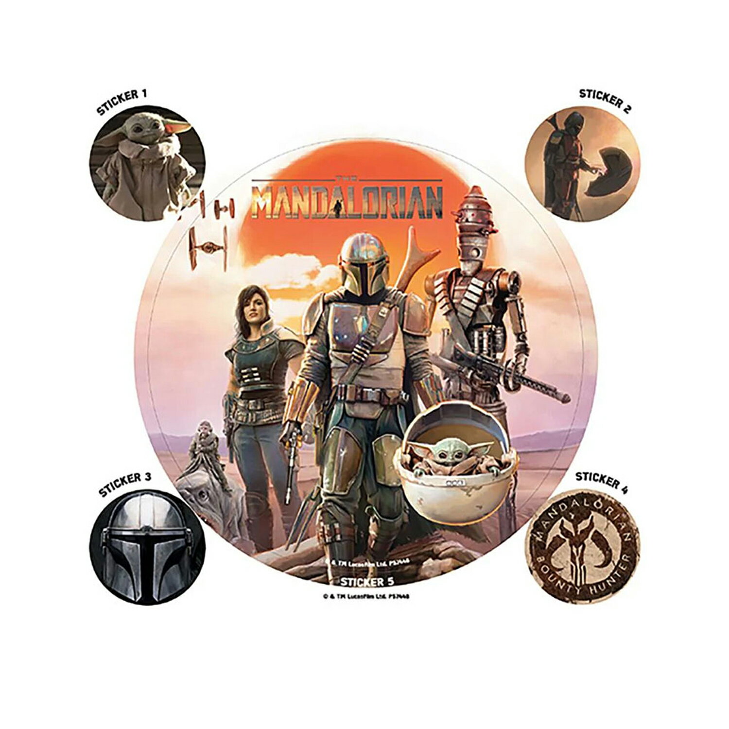 (スター・ウォーズ: マンダロリアン) Star Wars: The Mandalorian オフィシャル商品 Legacy シール ステッカー セット 【海外通販】