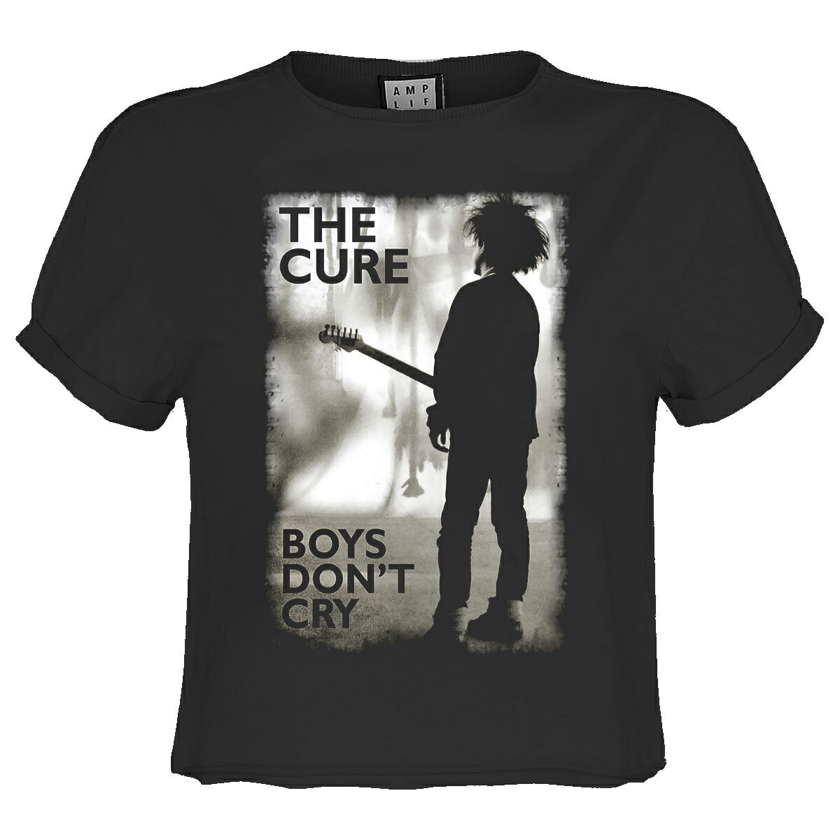 乐天商城 - (アンプリファイド) Amplified オフィシャル商品 レディース ザ・キュアー Tシャツ クロップ丈 Boys Don't Cry 半袖 カットソー トップス 【海外通販】