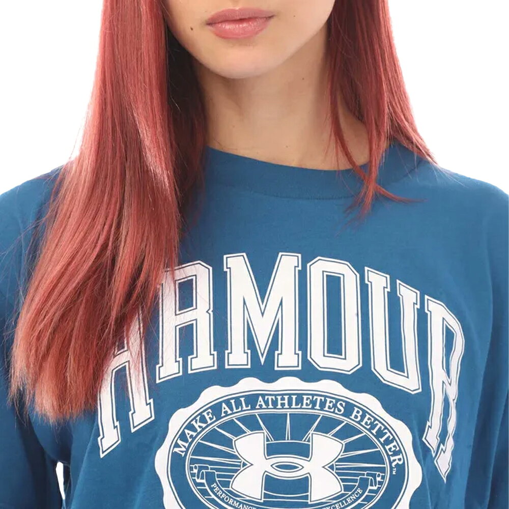 (アンダーアーマー) Under Armour レディース Collegiate クロップド丈 Tシャツ クロップドトップ クロップティー 【海外通販】