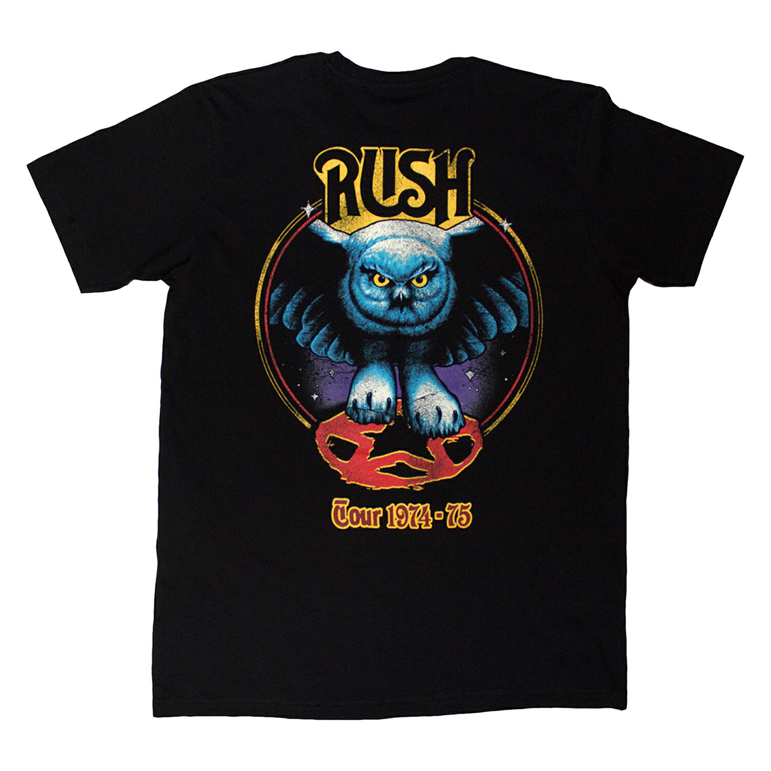乐天商城 - (ラッシュ) Rush オフィシャル商品 ユニセックス Tour 74-75 Tシャツ バックプリント 半袖 トップス 【海外通販】