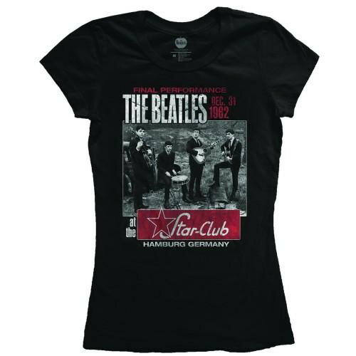 (ビートルズ) The Beatles オフィシャル商品 レディース Star Club Hamburg Tシャツ 半袖 トップス 【海外通販】