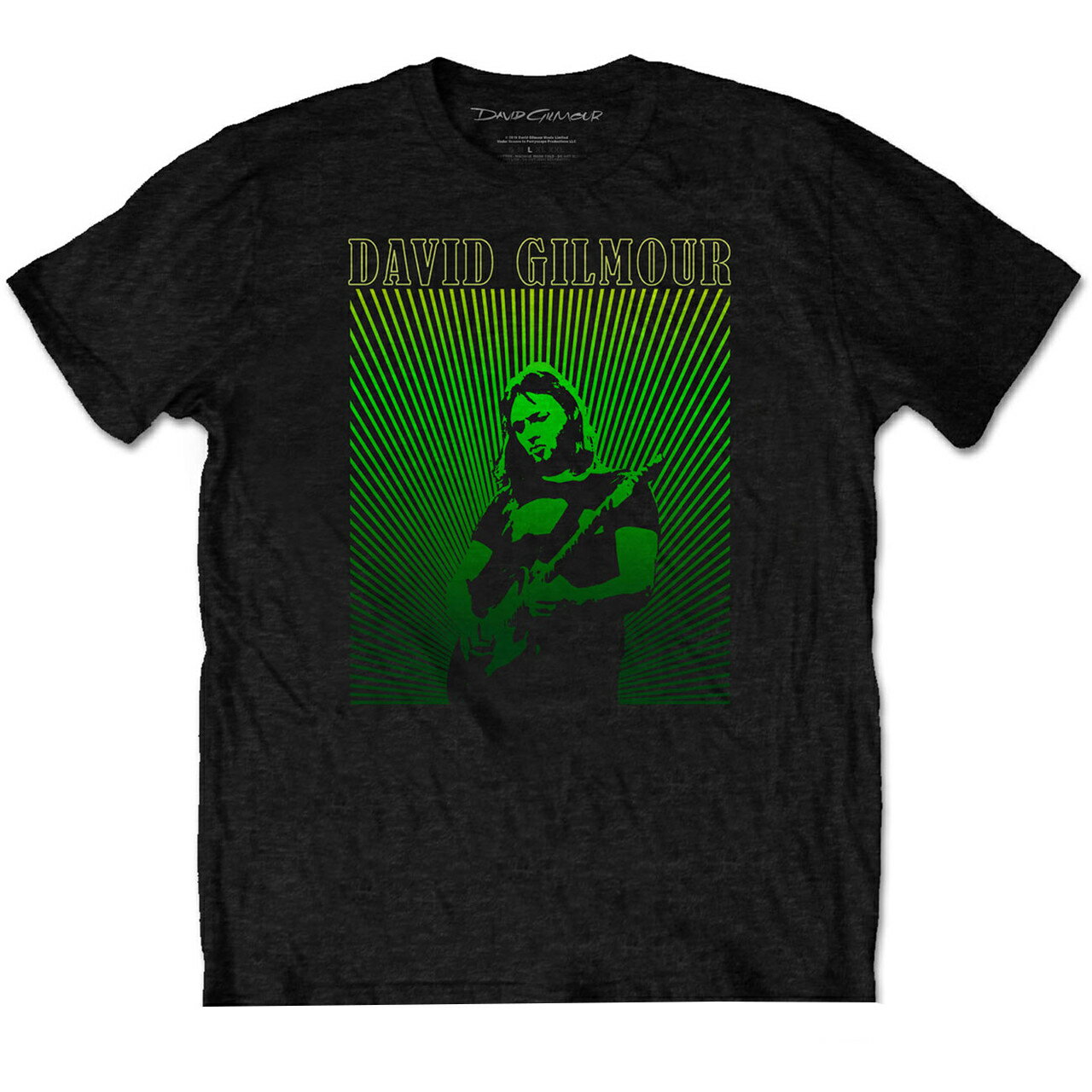 (デヴィッド・ギルモア) David Gilmour オフィシャル商品 ユニセックス Rays Gradient Tシャツ コットン 半袖 トップス 