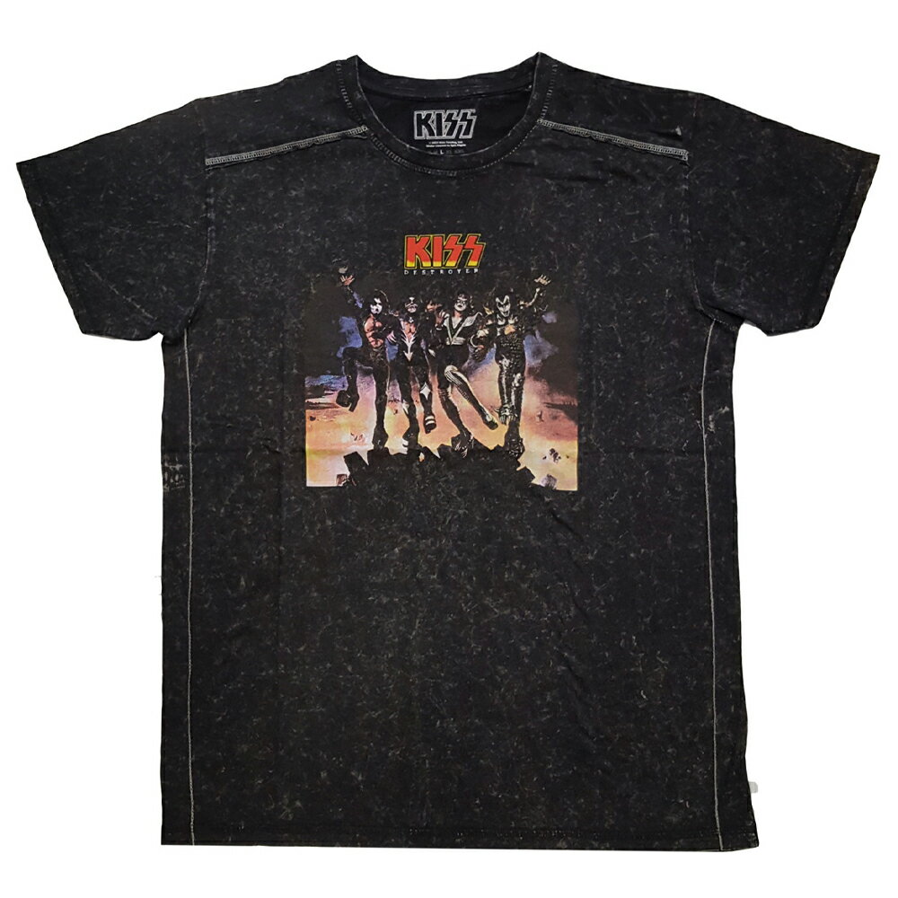 (キッス) Kiss オフィシャル商品 ユニセックス Destroyer Tシャツ 半袖 トップス 【海外通販】