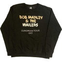 (ボブ・マーリー) Bob Marley オフィシャル商品 ユニセックス Wailers European Tour '77 トレーナー 長袖 トップス 【海外通販】