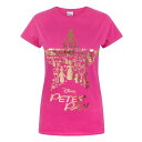 (ディズニー) Disney オフィシャル商品 レディース ピーターパン Tシャツ Gold Foil 半袖 トップス 【海外通販】