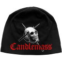 (キャンドルマス) Candlemass オフィシャル商品 ユニセックス Skull & Logo ニット帽 ビーニー キャップ 【海外通販】