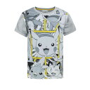 (ポケモン) Pokemon オフィシャル商品 キッズ・子供 ボーイズ Tシャツ パネル 半袖 トップス 【海外通販】