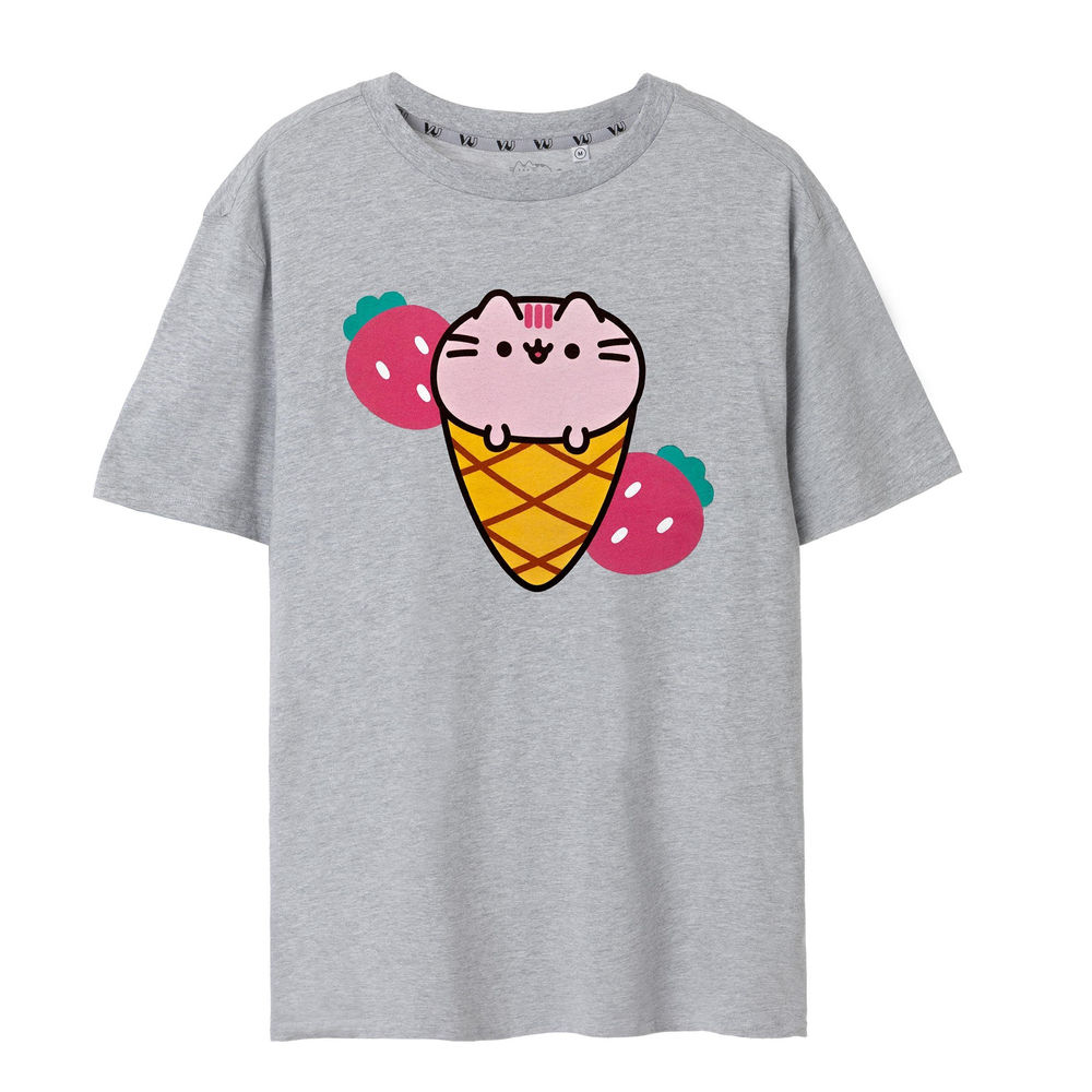 (ねこのプシーン) Pusheen オフィシャル商品 レディース Ice Cream Tシャツ 半袖 トップス 【海外通販】