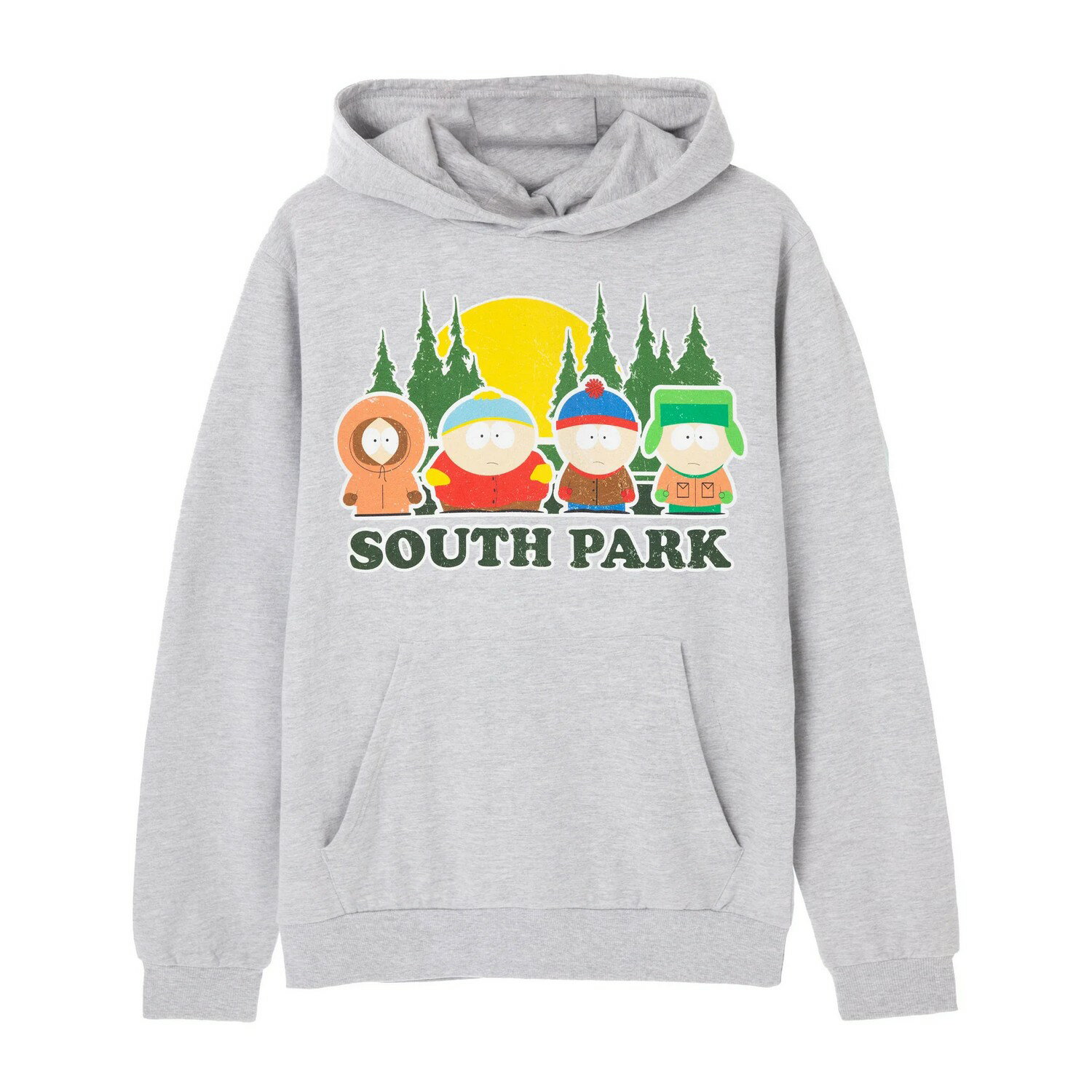 (サウスパーク) South Park オフィシャル商品 メンズ Lineup パーカー フード付き トレーナー 