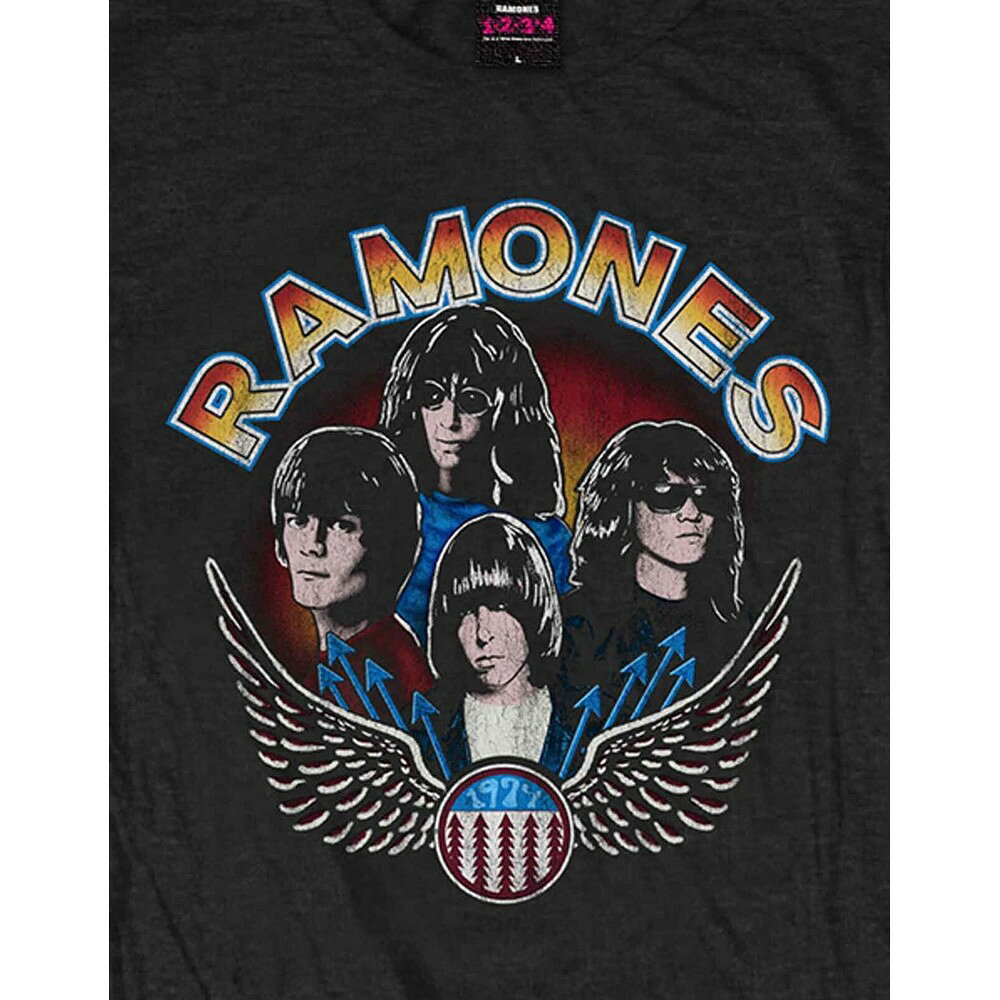 (ラモーンズ) Ramones オフィシャル商品 レディース Wings Tシャツ 半袖 トップス 