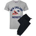 NFL ニューイングランド・ペイトリオッツ New England Patriots オフィシャル商品 メンズ ヘルメット パジャマ 半袖 ズボン 上下セット 【海外通販】