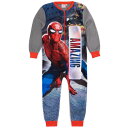 (スパイダーマン) Spider-Man オフィシャル商品 キッズ・子供 ボーイズ スリープスーツ 長袖 つなぎ パジャマ 【海外通販】