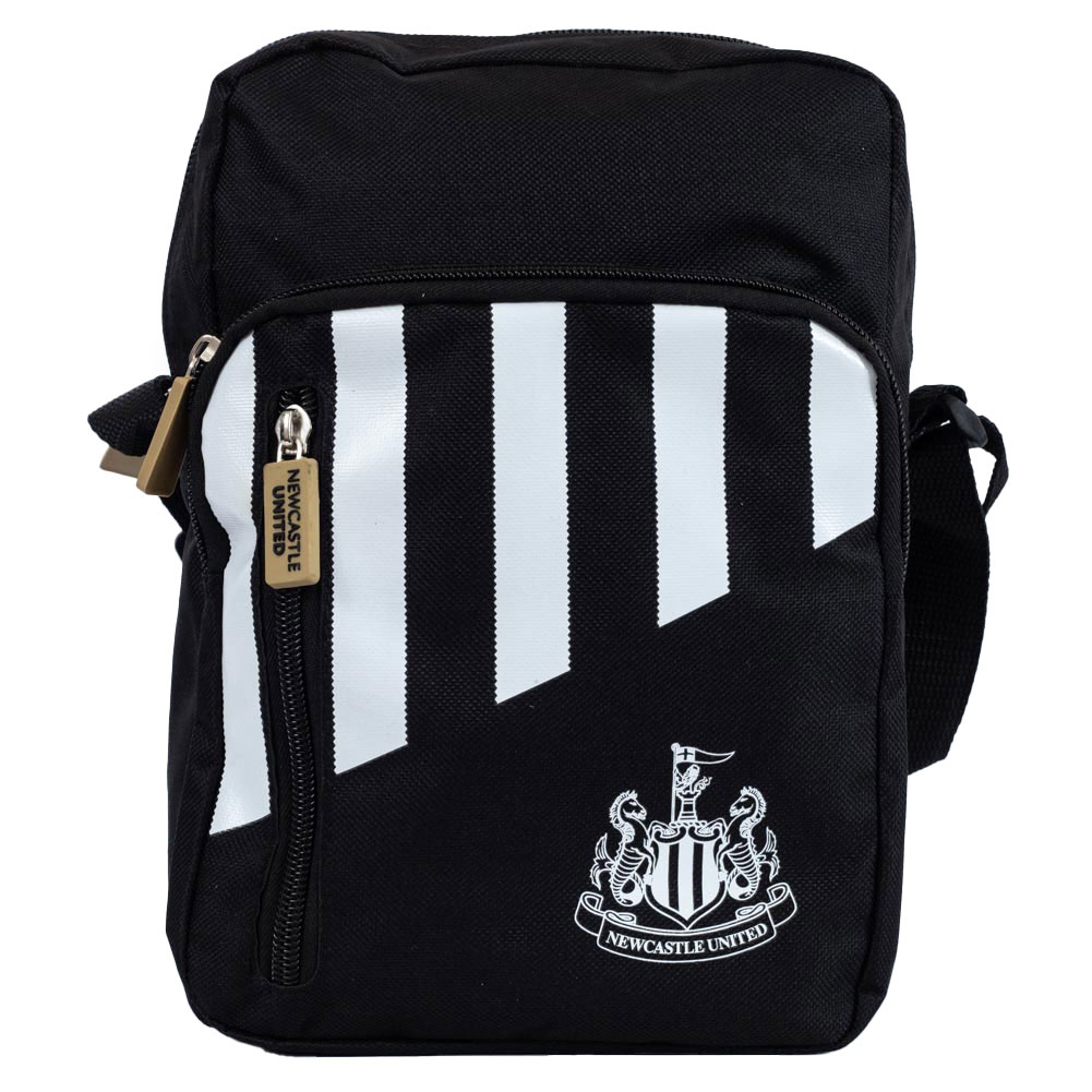 ニューカッスル・ユナイテッド フットボールクラブ Newcastle United FC オフィシャル商品 ストライプ ショルダーバッグ かばん 【海外通販】