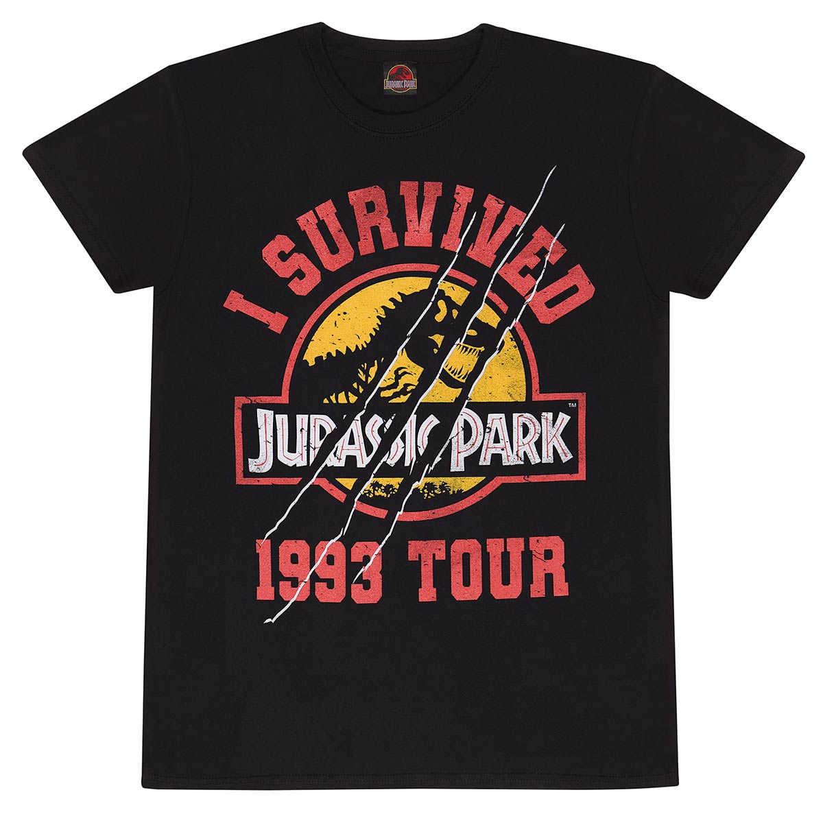 (ジュラシック・パーク) Jurassic Park オフィシャル商品 ユニセックス I Survived 1993 Tour Tシャツ ..
