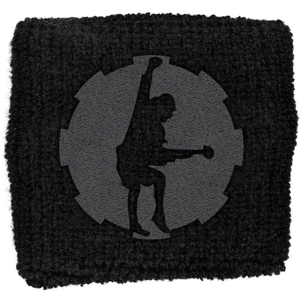 (エーシー・ディーシー) AC/DC オフィシャル商品 ユニセックス Angus Cog リストバンド 刺繍 スエットバンド 【海外通販】