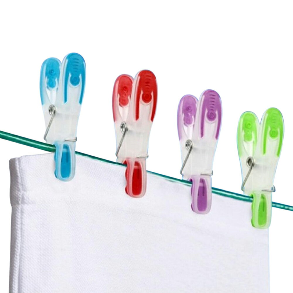 Rakuten - (スパホーム) SupaHome ソフトグリップ プラスチック 洗濯バサミ クローズペグ ランドリー 洗濯用品 (20個組) 【海外通販】