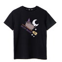 (ねこのプシーン) Pusheen オフィシャル商品 キッズ・子供 ガールズ Broom Broom Hallowee Tシャツ 半袖 トップス 【海外通販】