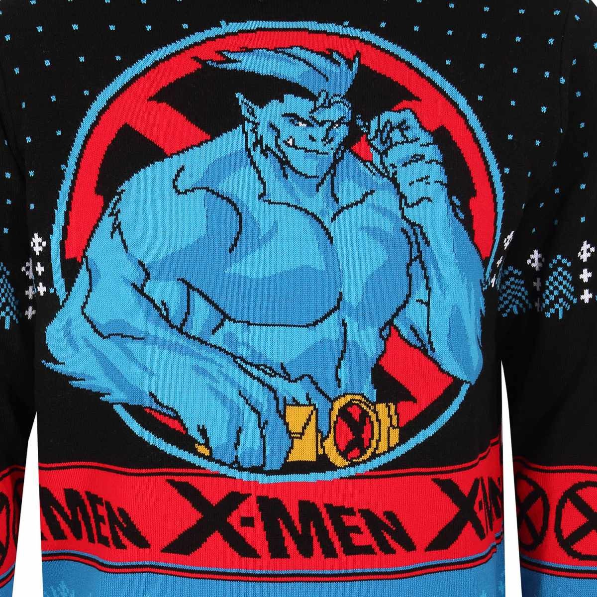 (X -メン) X-Men オフィシャル商品 ユニセックス Beast クリスマスセーター 長袖 トップス 【海外通販】