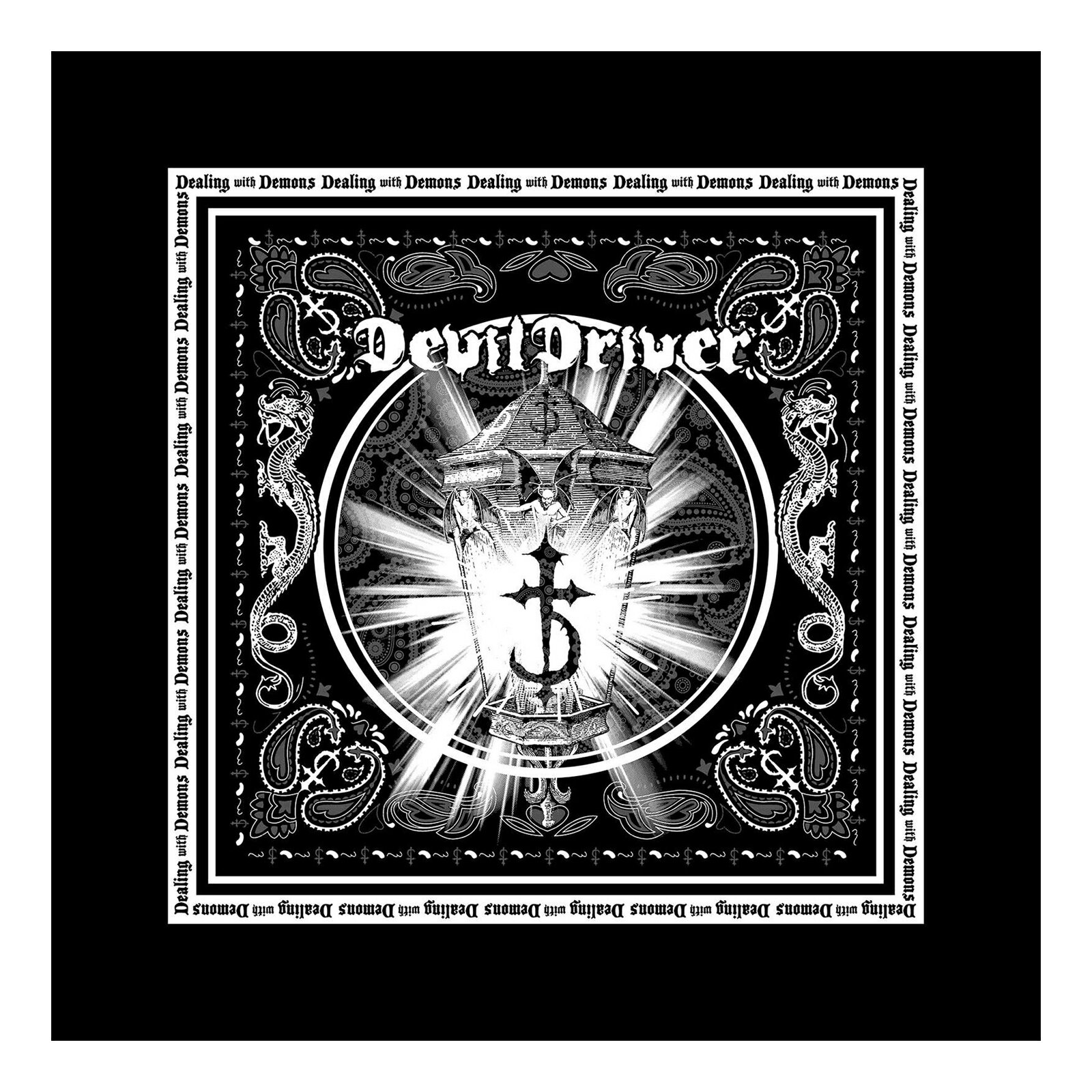 (デヴィルドライヴァー) DevilDriver オフィシャル商品 ユニセックス Lantern バンダナ スカーフ ハンカチ 【海外通販】