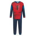 (スパイダーマン) Spider-Man オフィシャル商品 キッズ・子供 ボーイズ パジャマ コスチューム 長袖 上下セット 【海外通販】