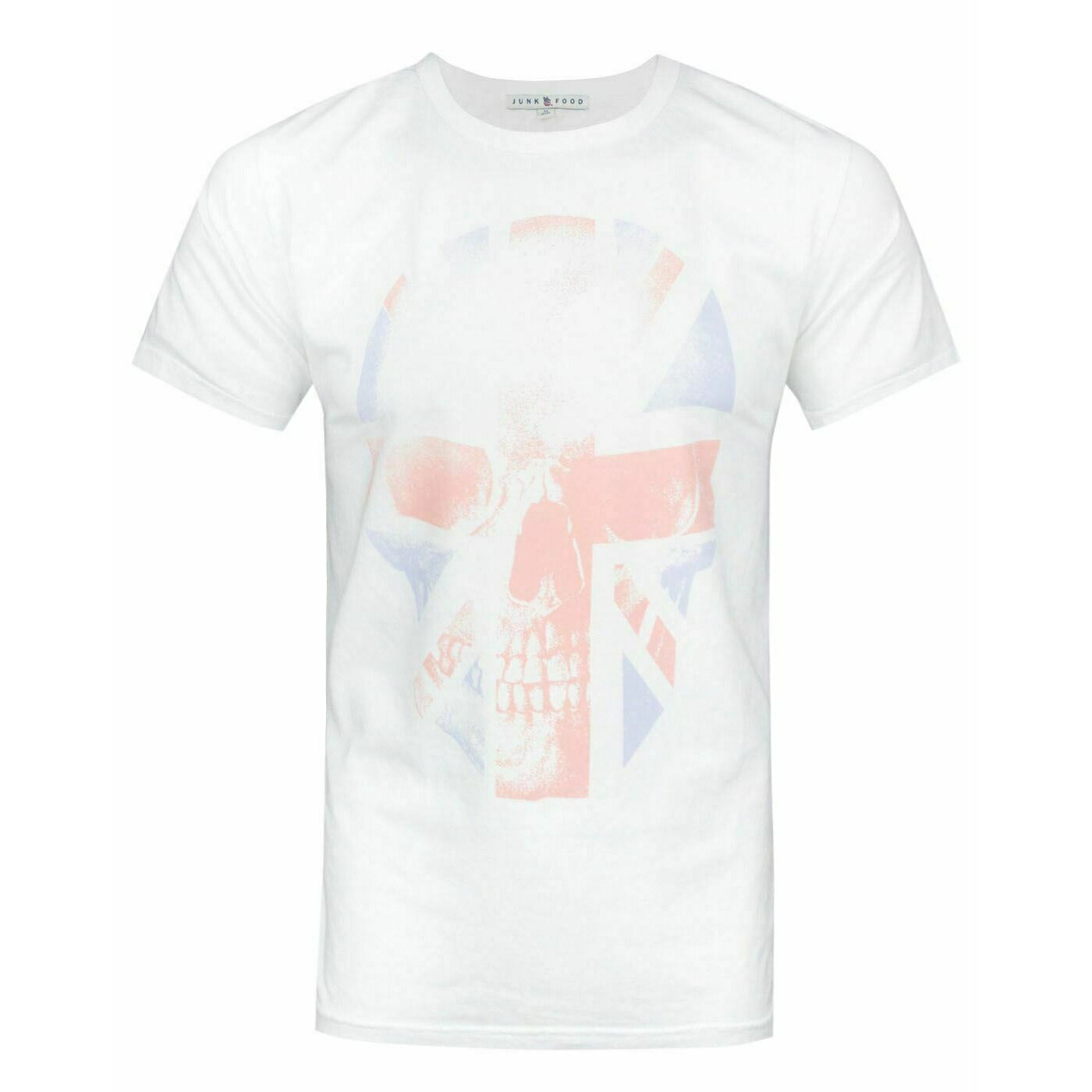 (ジャンクフード) Junk Food オフィシャル商品 メンズ ユニオンジャック スカル Tシャツ 半袖 トップス カットソー 【海外通販】