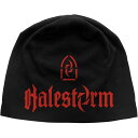 (ヘイルストーム) Halestorm オフィシャル商品 ユニセックス Logo ニット帽 ビーニー キャップ 【海外通販】