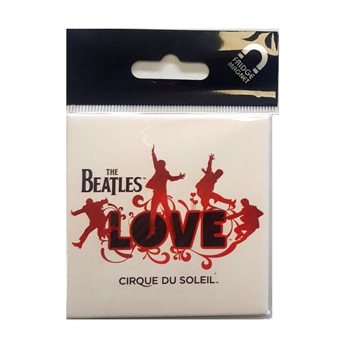 (ビートルズ) The Beatles オフィシャル商品 Love フリッジマグネット ロゴ 冷蔵庫 磁石 (1個) 【海外通販】