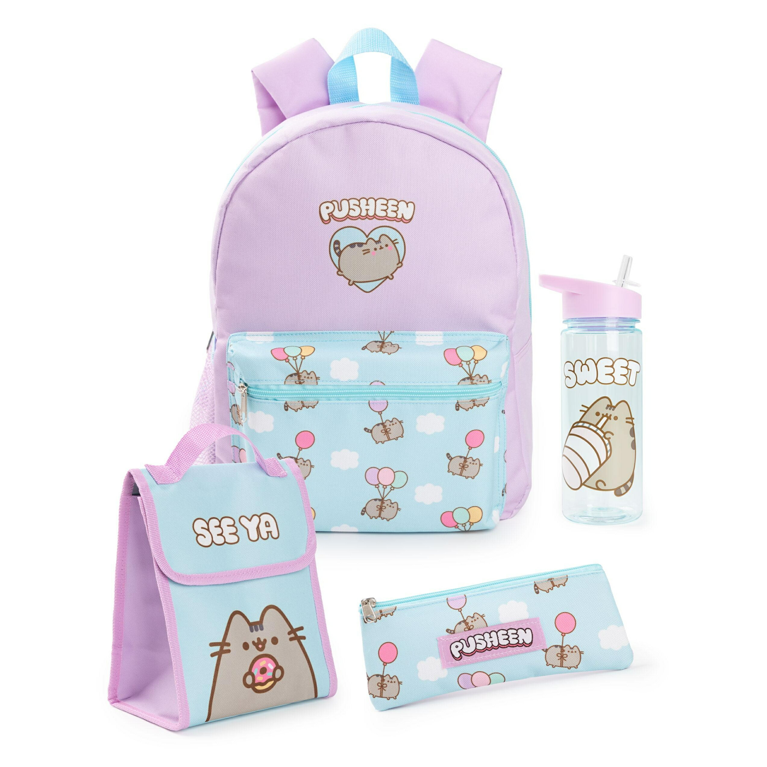 (ねこのプシーン) Pusheen オフィシャル商品 リュック バックパック かばん セット 