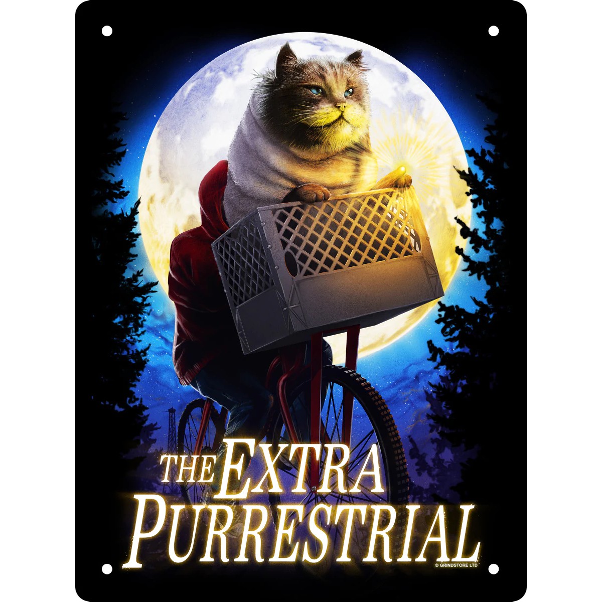 (ホラー・キャッツ) Horror Cats オフィシャル商品 The Extra Purrestrial メタルプレート ブリキサイン 【海外通販】