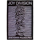 (ジョイ・ディヴィジョン) Joy Division オフィシャル商品 Unknown Pleasures ワッペン 織地 ロゴ アイロン接着 パッチ 【海外通販】