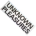 (ジョイ・ディヴィジョン) Joy Division オフィシャル商品 Unknown Pleasures ワッペン 織地 テキスト アイロン接着 パッチ 【海外通販】